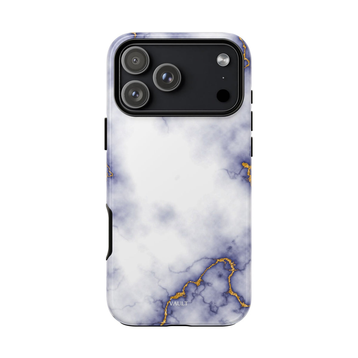Purple Marble Tough Phone Case with Gold Veins