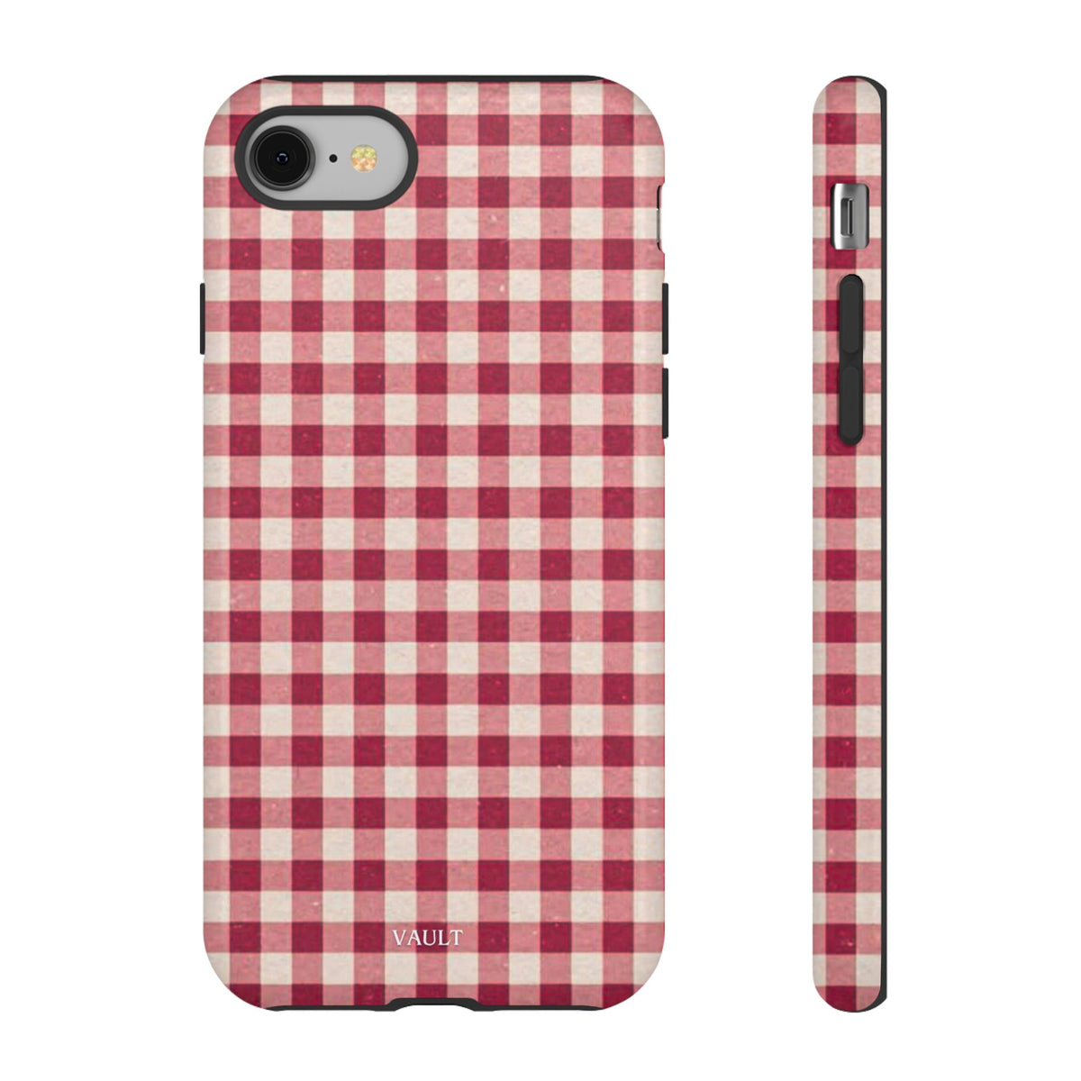 Gingham Phone Case — Red Plaid Tough Case