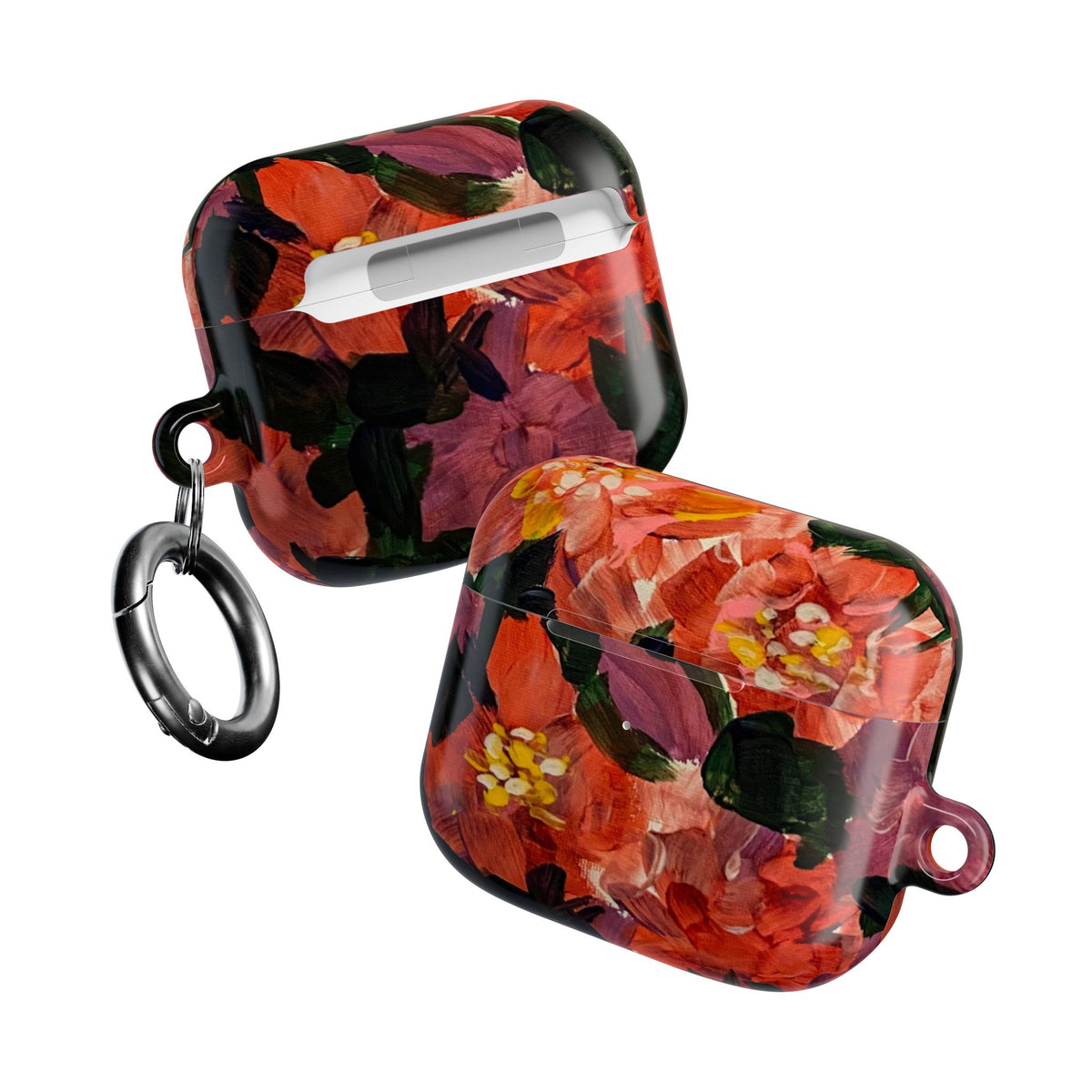 Floral Red Bloom AirPod Case