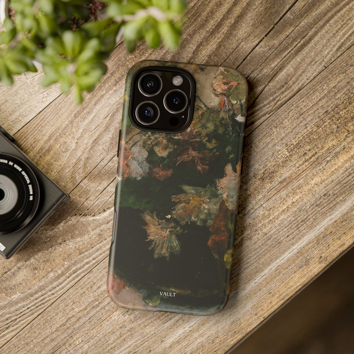 Floral Painterly Tough Phone Case — Vintage Autumn Leaves Phone Cover