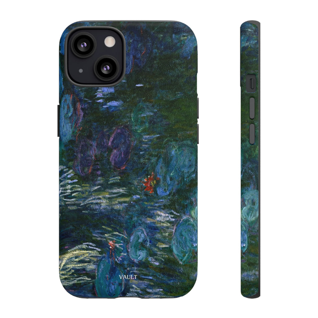Water Lilies Tough Phone Case — Impressionist Art Protective Cover