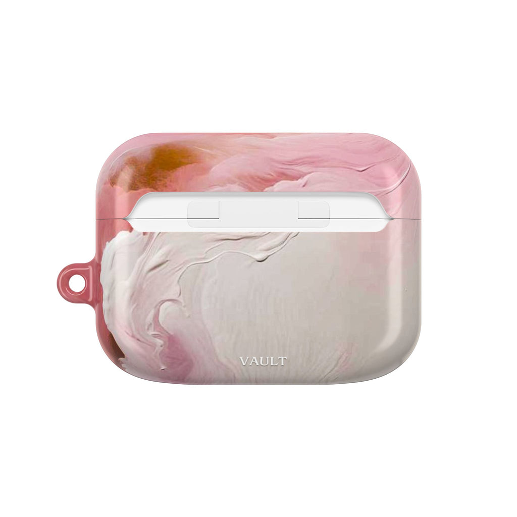 Pink Marble AirPod Case – Swirl Pattern Protective Cover