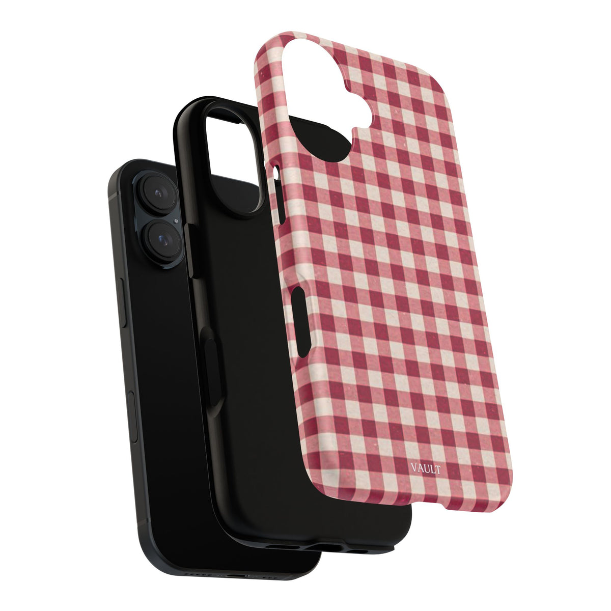 Gingham Phone Case — Red Plaid Tough Case