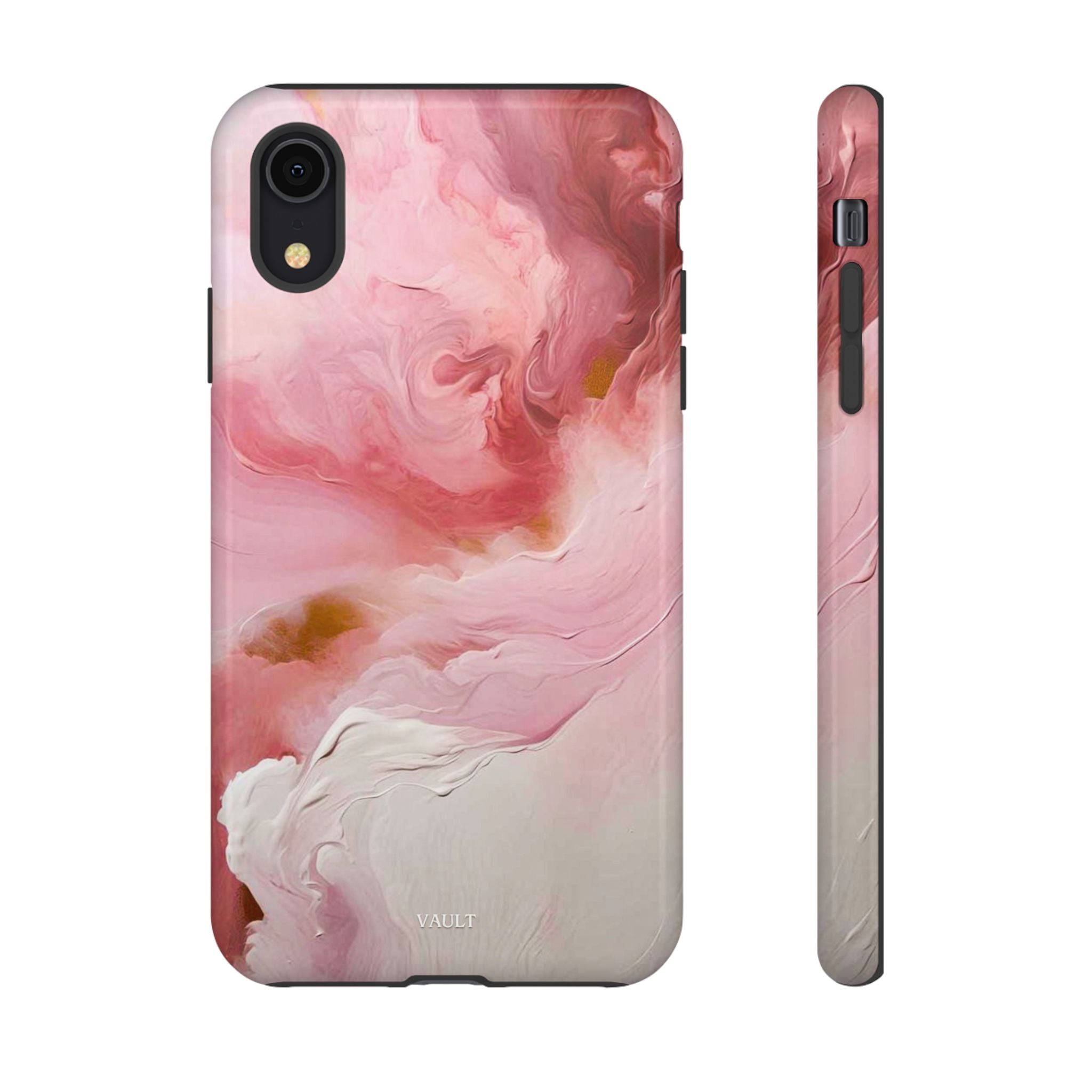 Pink Marble Tough Phone Case — Protective Artistic Phone Cover