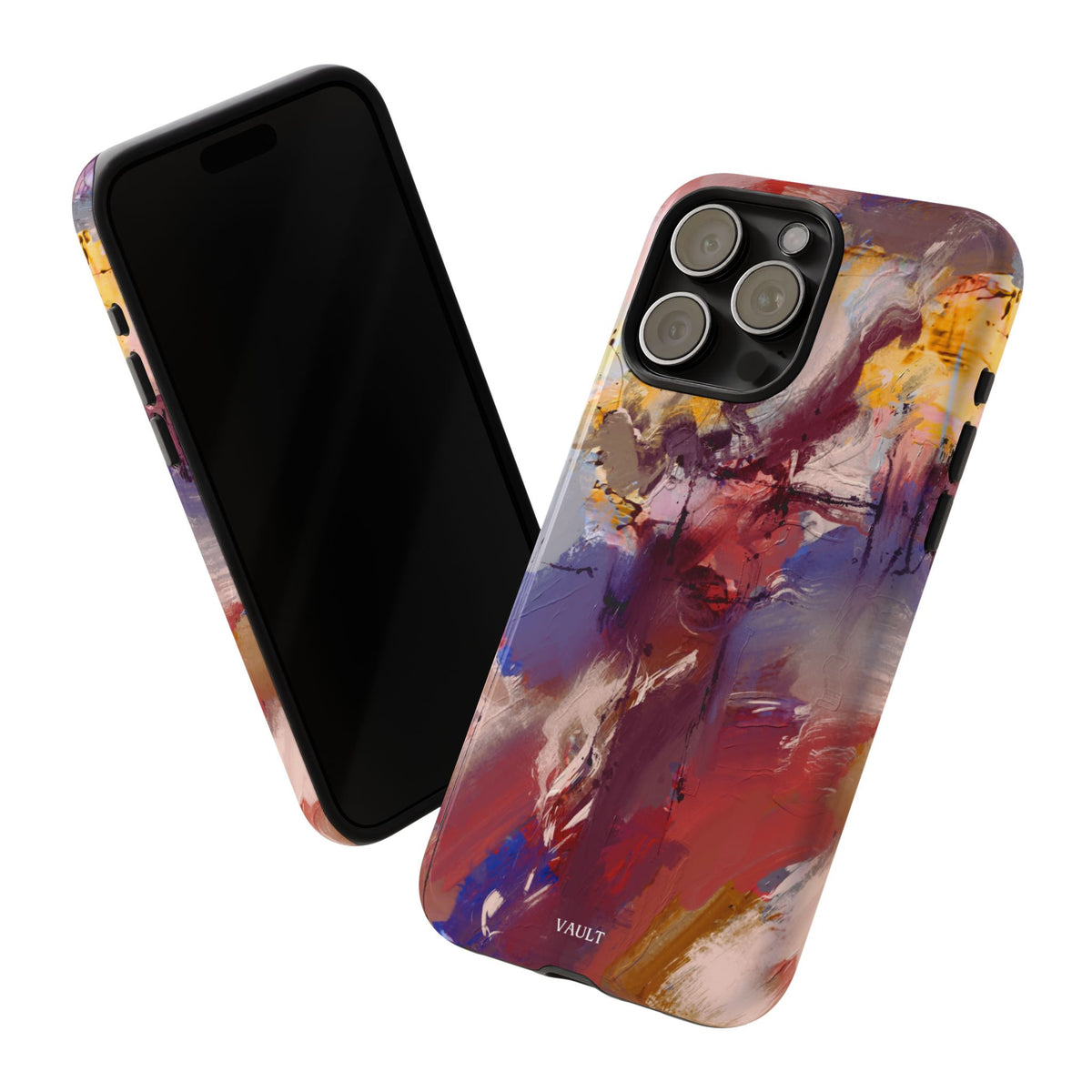 Abstract Brushstroke Tough Phone Case — Colorful Protective iPhone Cover