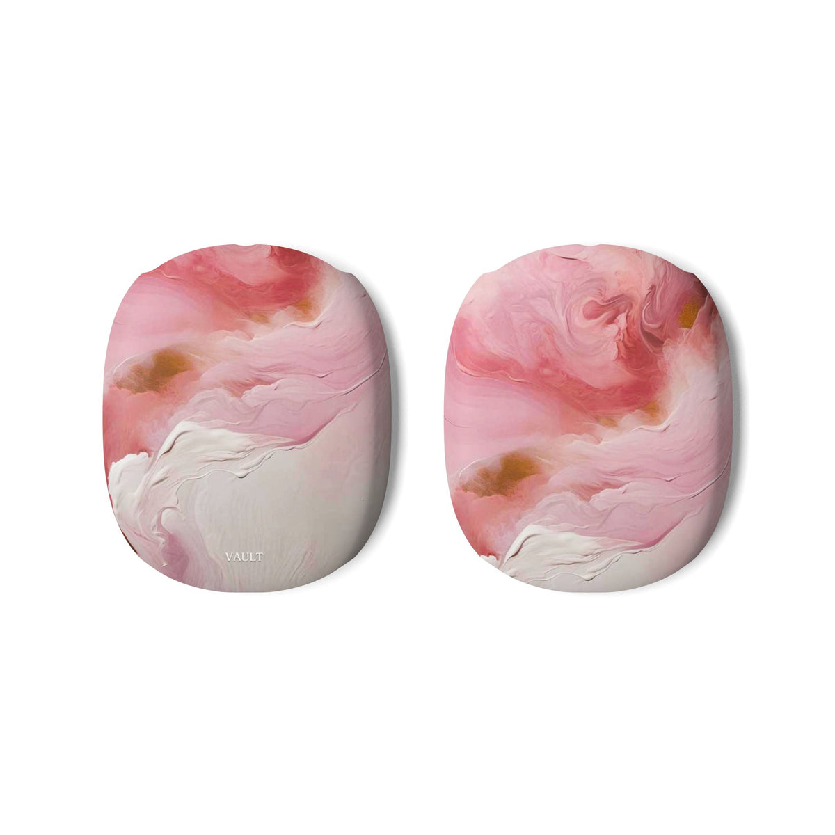 Pink Marble AirPods Max Case — Swirl Protective Cover for Headphones