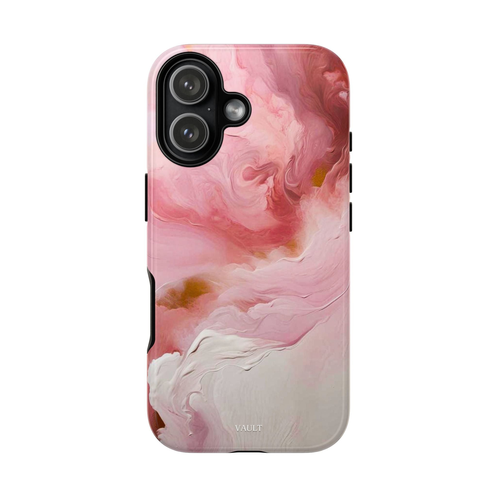 Pink Marble Tough Phone Case — Protective Artistic Phone Cover