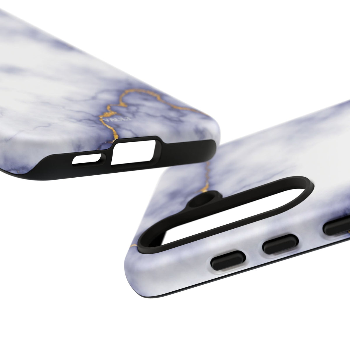 Purple Marble Tough Phone Case with Gold Veins