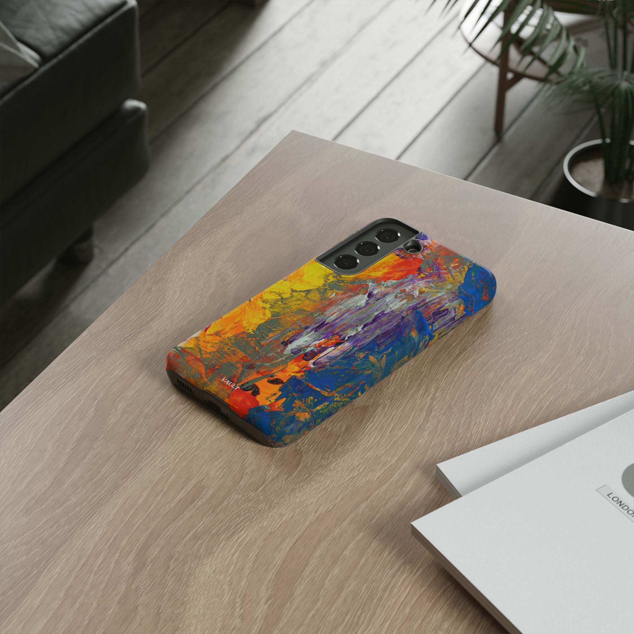 Abstract Color Splash Phone Case — Vibrant Artistic Protective Cover