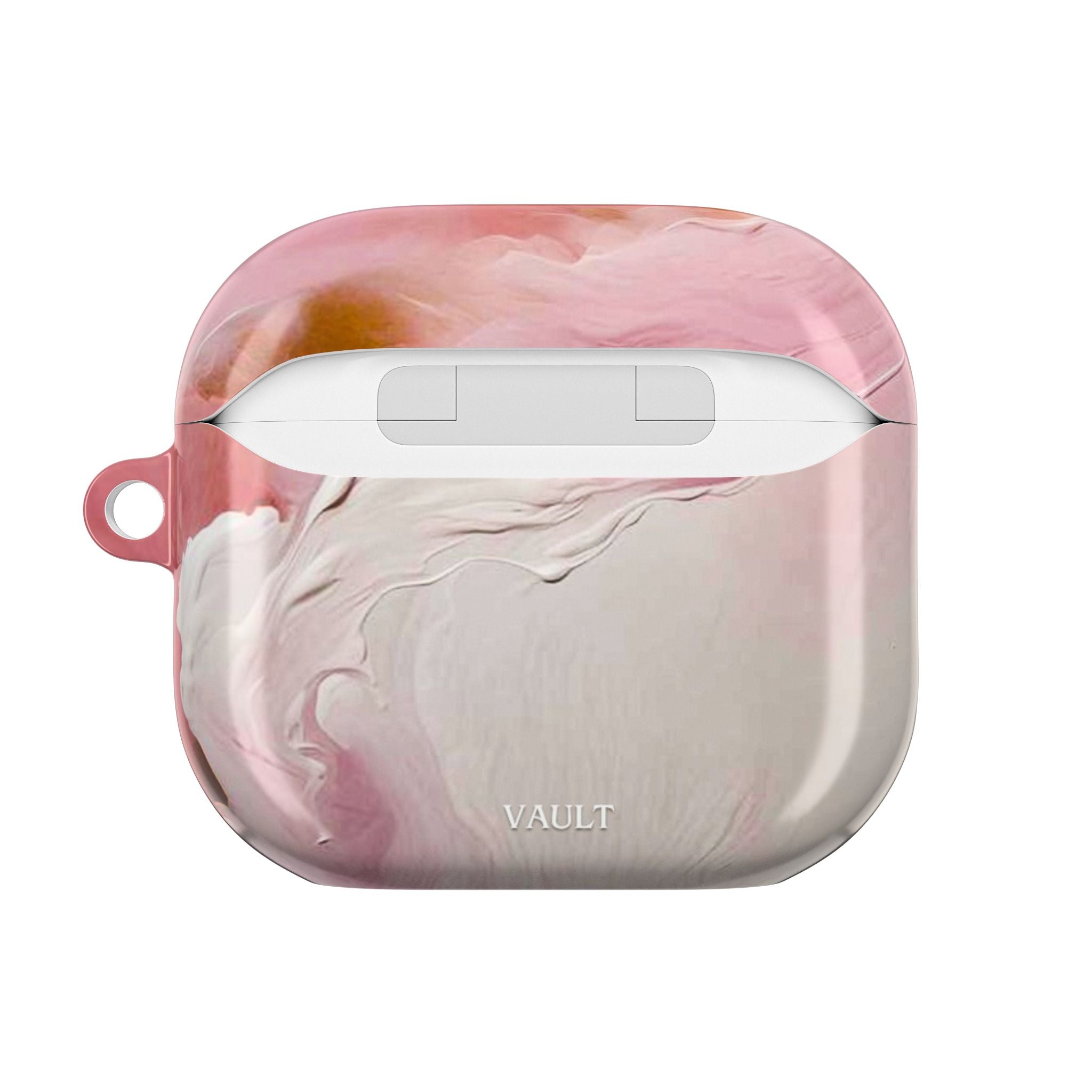 Pink Marble AirPod Case – Swirl Pattern Protective Cover