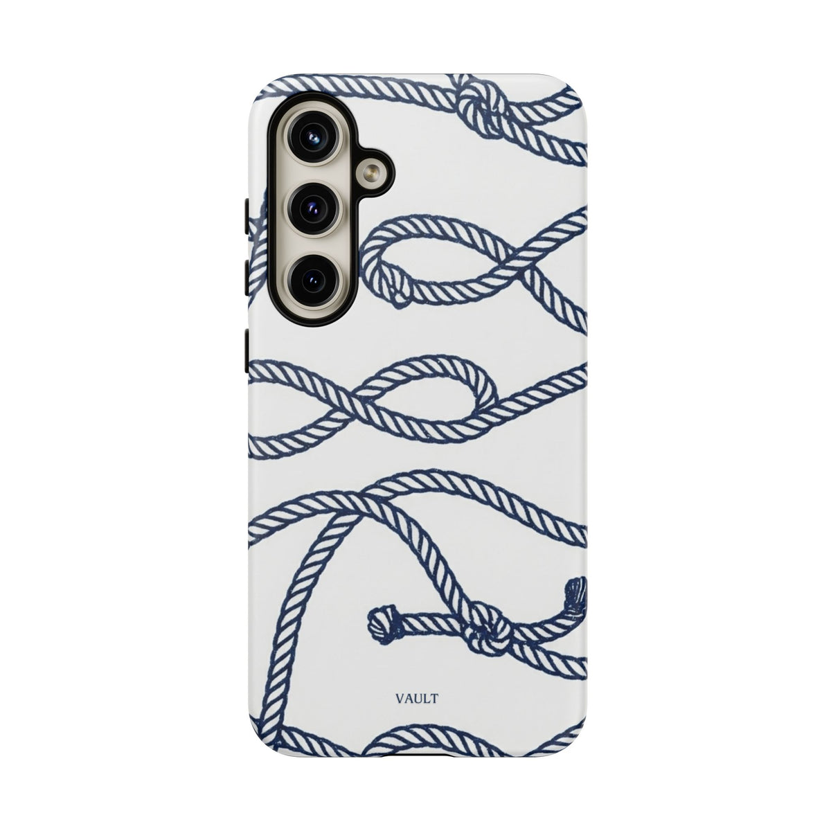Nautical Rope Tough Case — Protective Phone Cover with Navy Knot Design