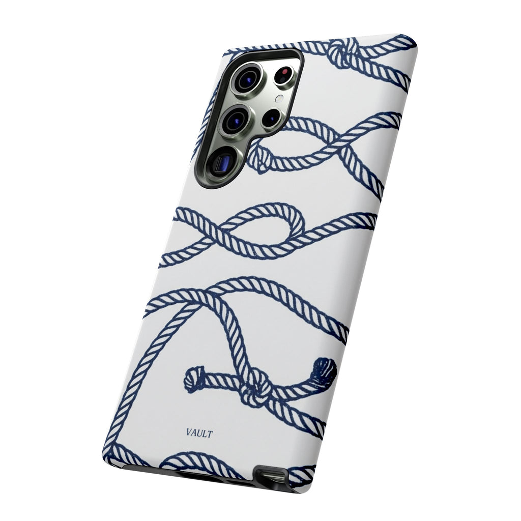 Nautical Rope Tough Case — Protective Phone Cover with Navy Knot Design