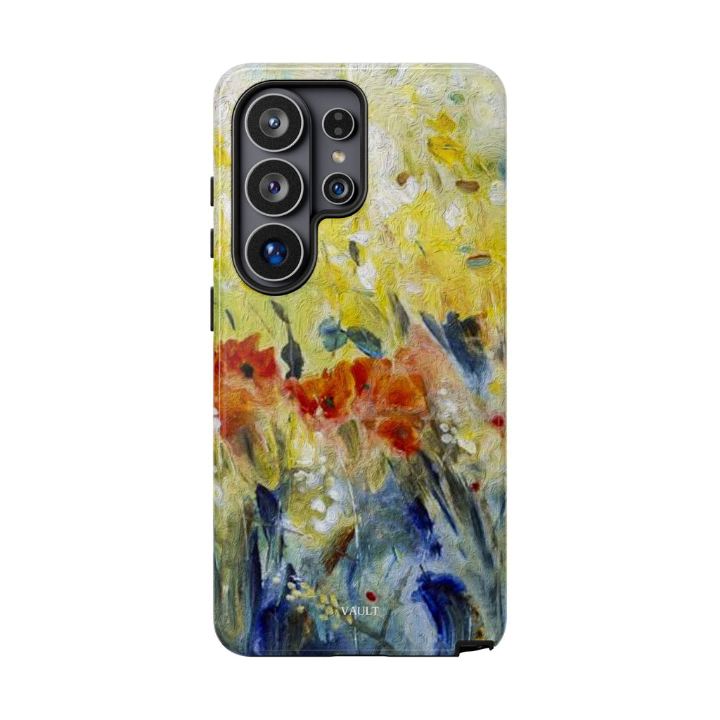 Floral Watercolor Phone Case — Yellow Garden Tough Cases