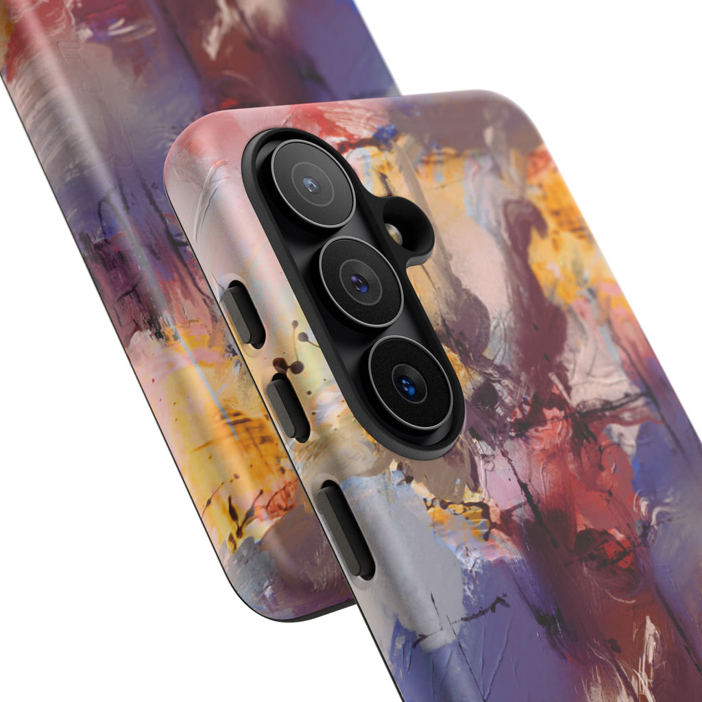 Abstract Brushstroke Tough Phone Case — Colorful Protective iPhone Cover