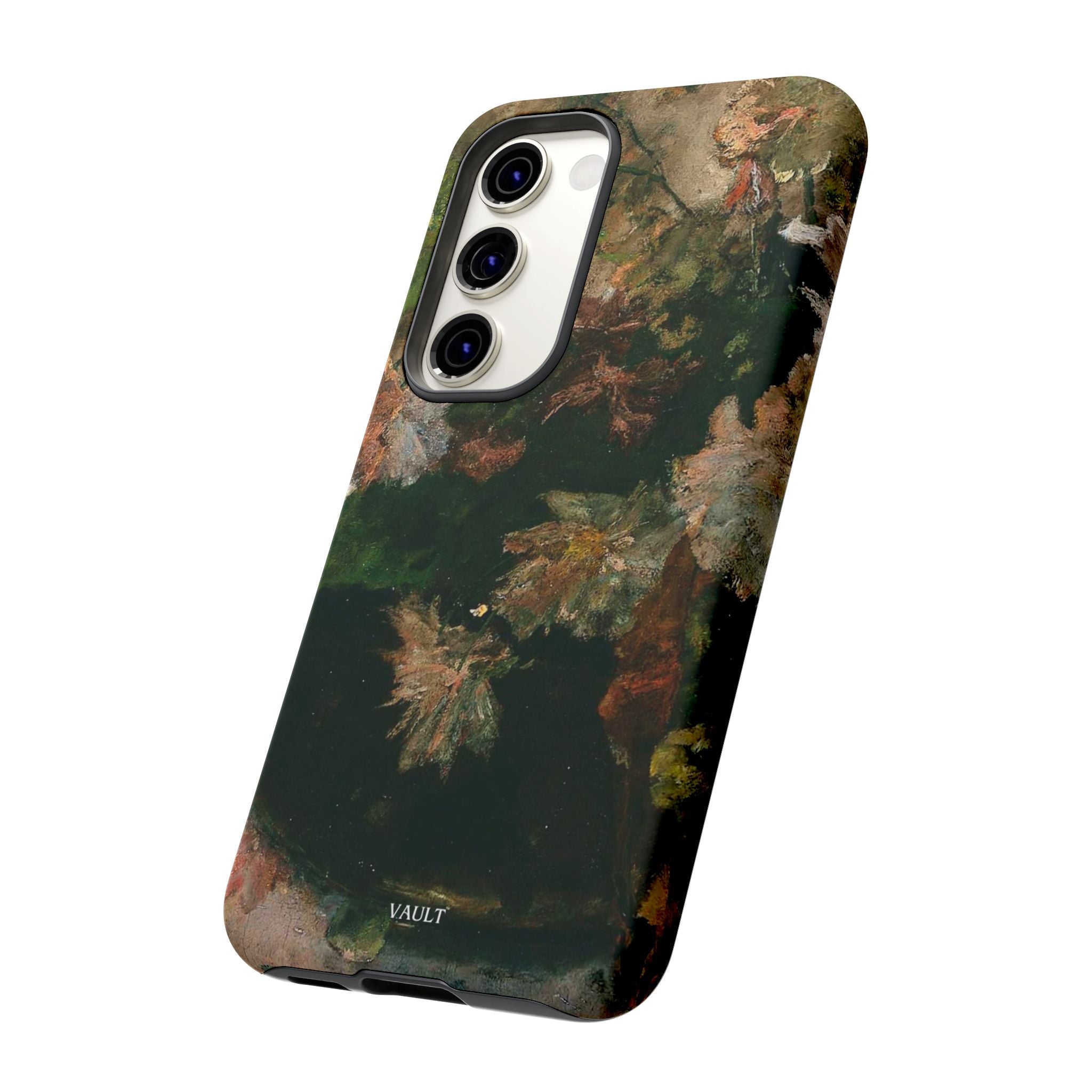 Floral Painterly Tough Phone Case — Vintage Autumn Leaves Phone Cover