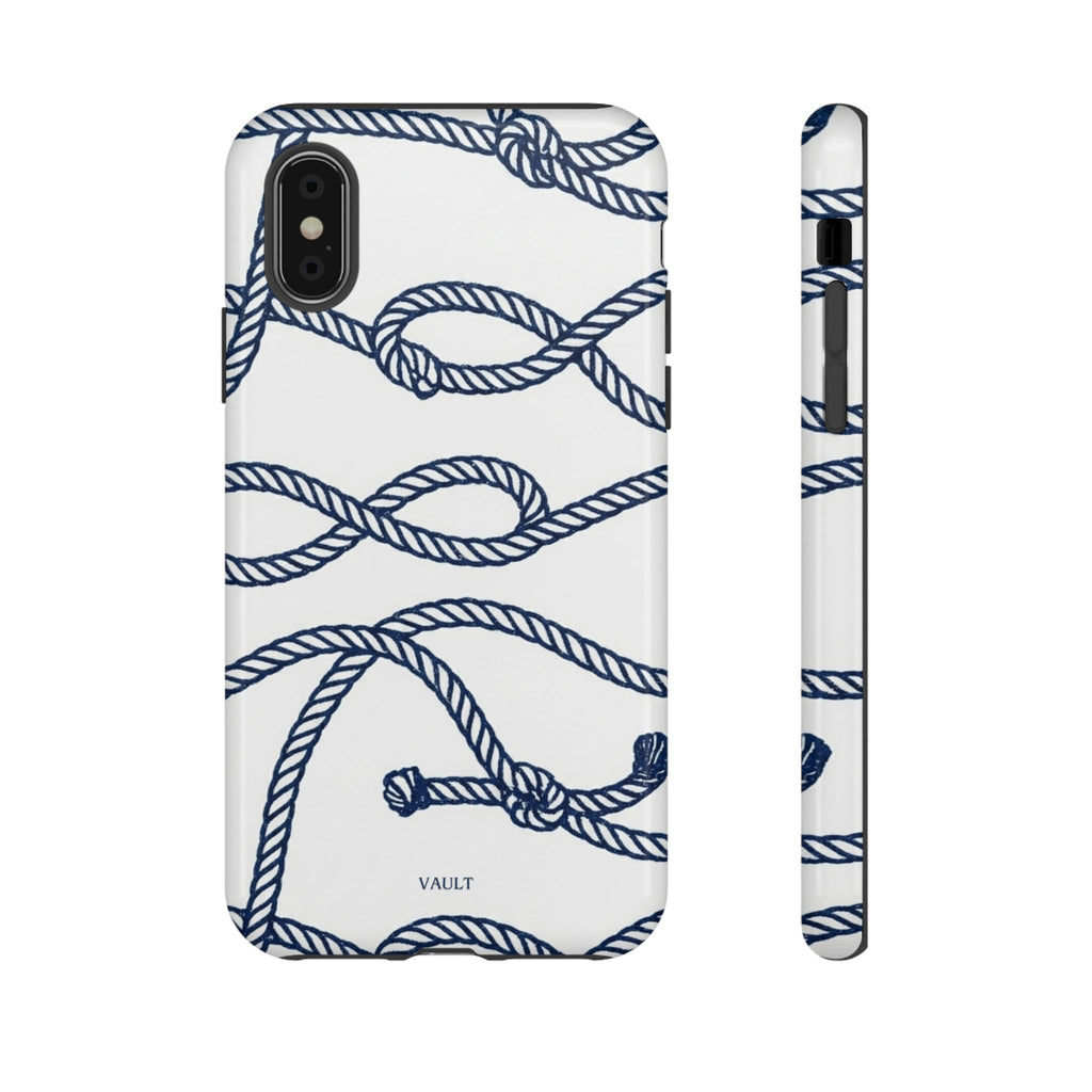 Nautical Rope Tough Case — Protective Phone Cover with Navy Knot Design