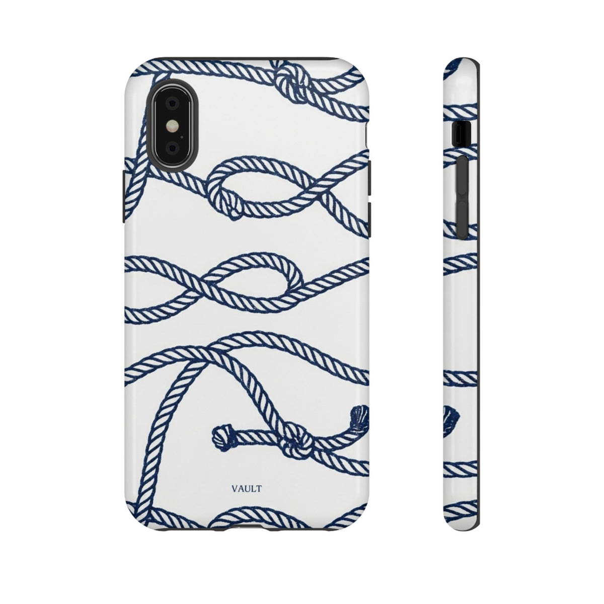 Nautical Rope Tough Case — Protective Phone Cover with Navy Knot Design