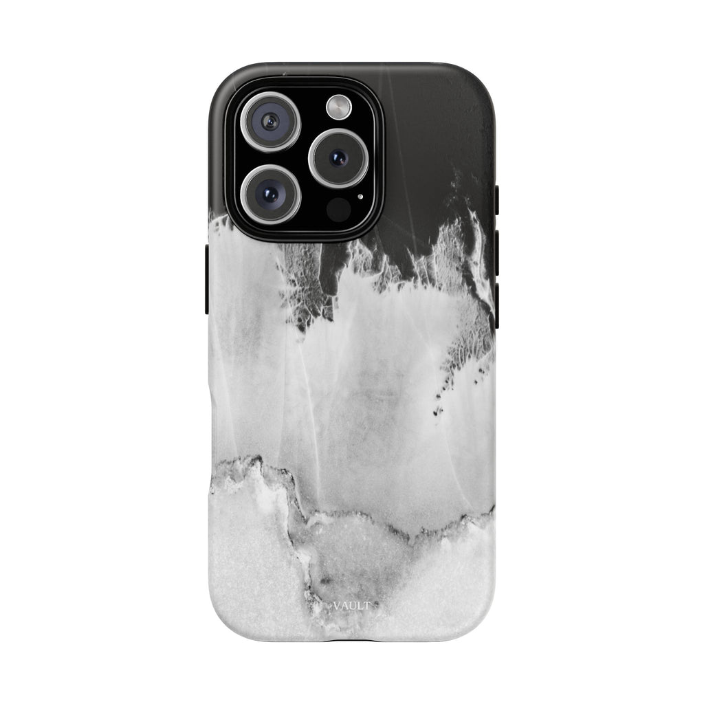 Marble Ink Tough Case — Black & White Abstract Phone Cover