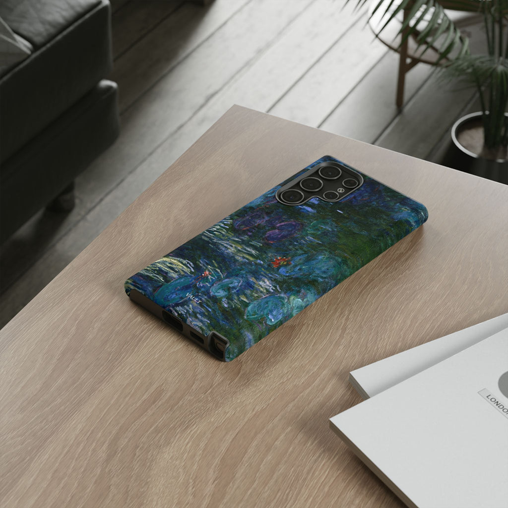 Water Lilies Tough Phone Case — Impressionist Art Protective Cover