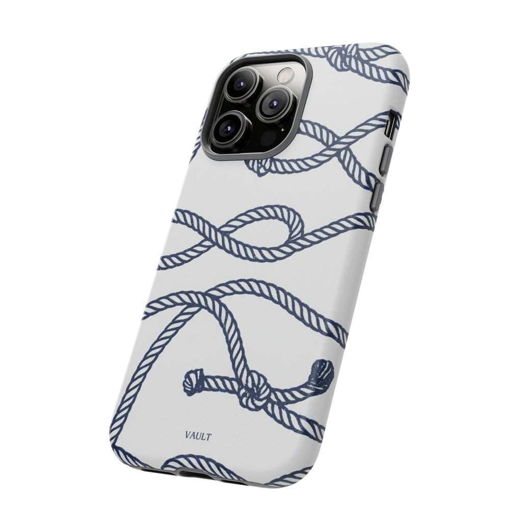 Nautical Rope Tough Case — Protective Phone Cover with Navy Knot Design