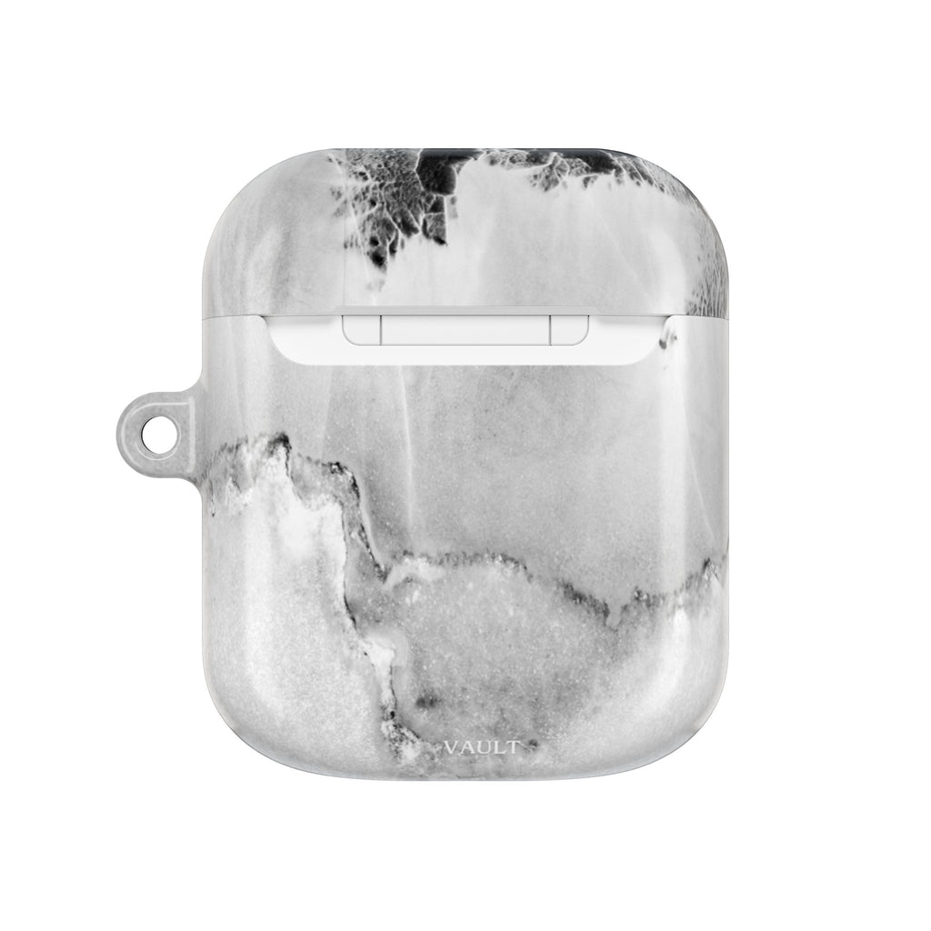 Marble Ink AirPod Case — Black & White Abstract Protective Cover