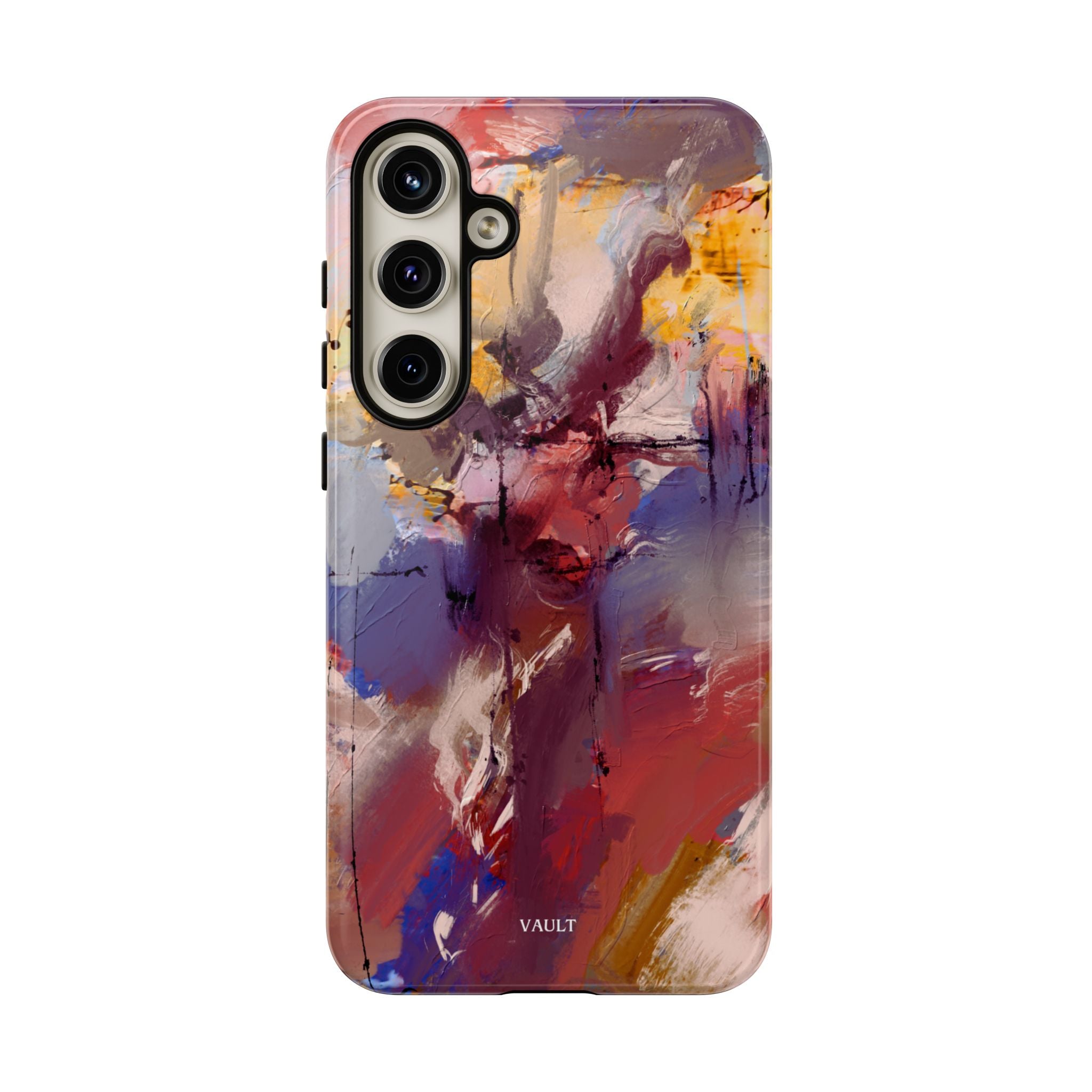 Abstract Brushstroke Tough Phone Case — Colorful Protective iPhone Cover