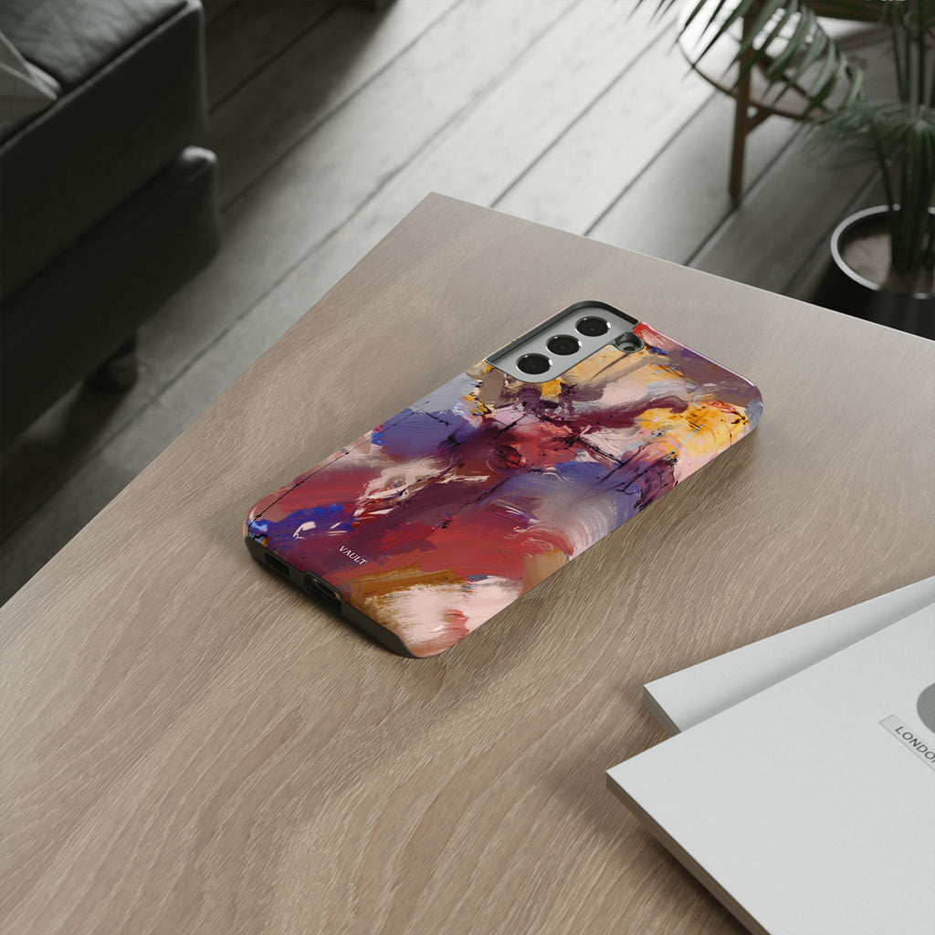 Abstract Brushstroke Tough Phone Case — Colorful Protective iPhone Cover