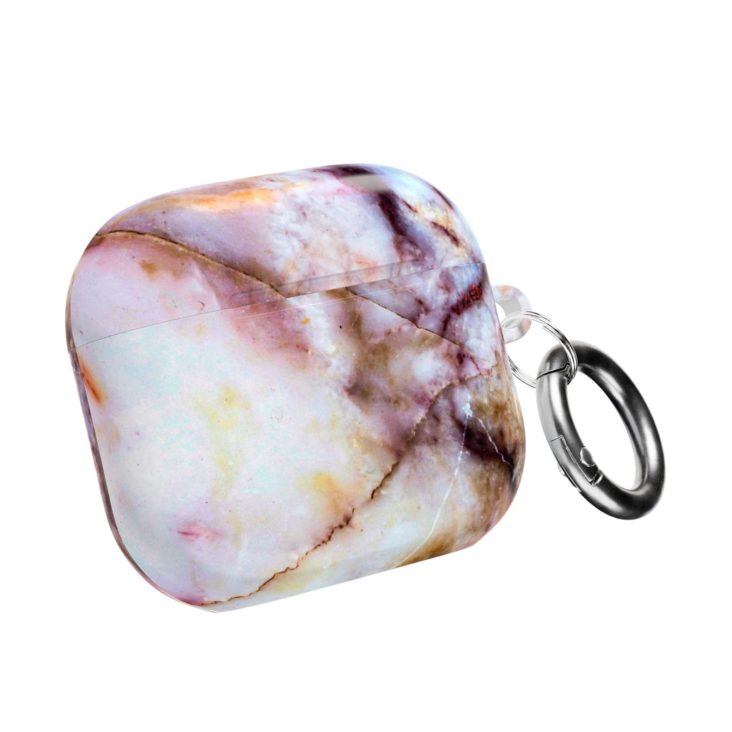 Marble Pink AirPod Case – Pink & Gold Marble Protective AirPods Cover