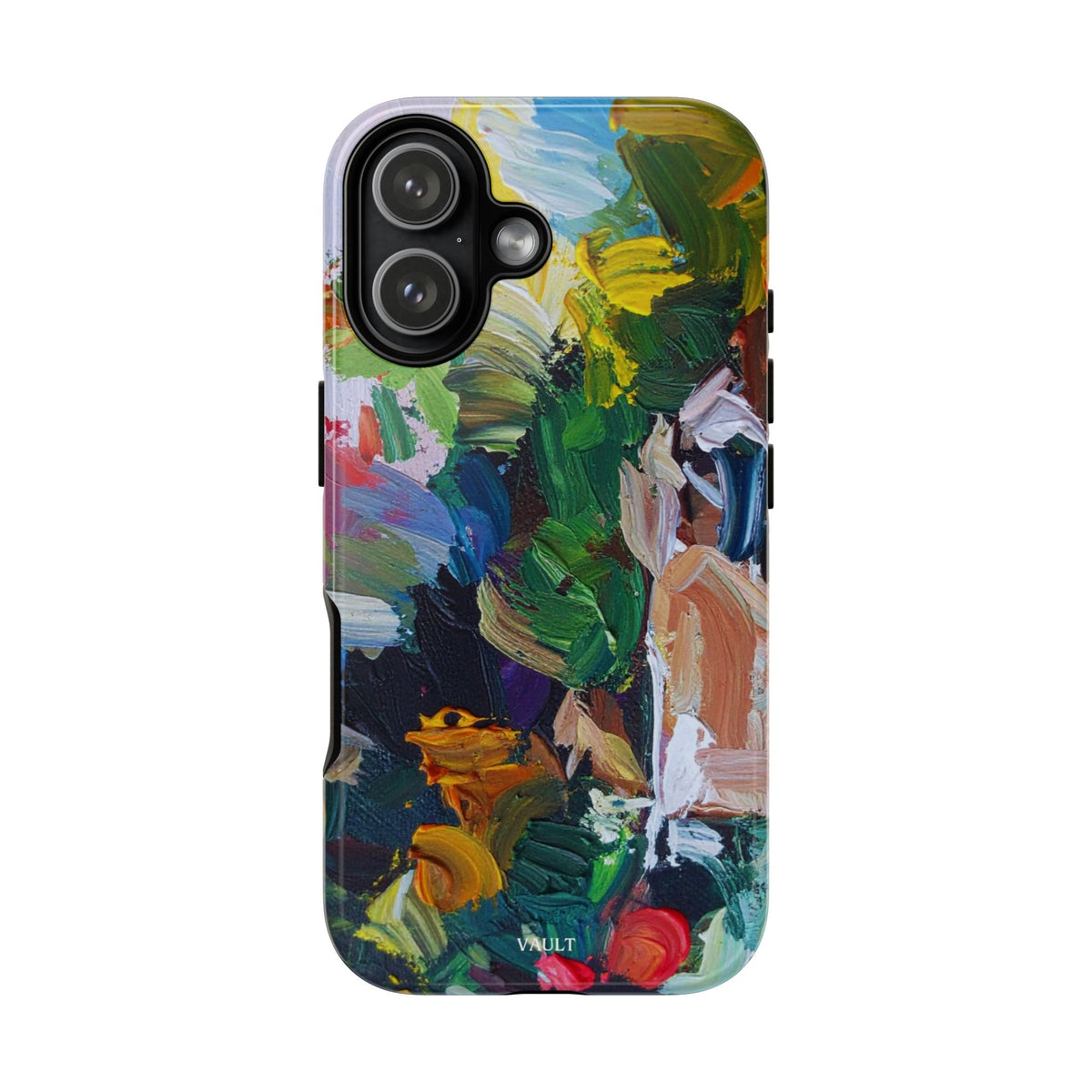 Abstract Paint Brushstroke Phone Case — Colorful Artistic Tough Case
