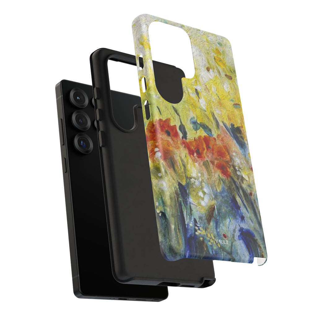 Floral Watercolor Phone Case — Yellow Garden Tough Cases