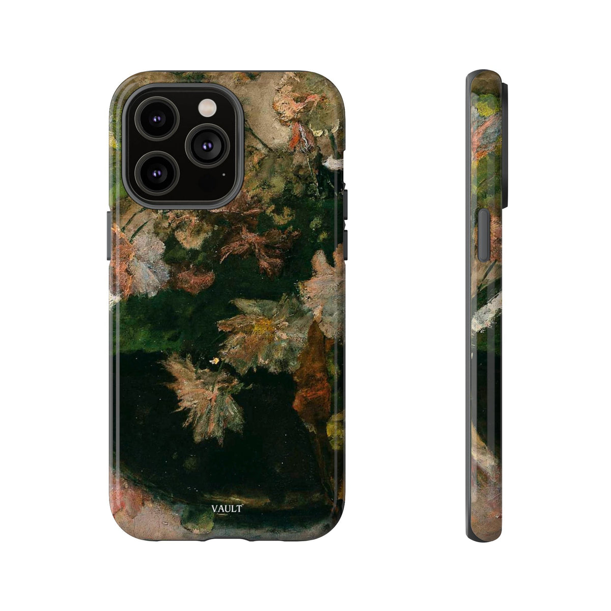 Floral Painterly Tough Phone Case — Vintage Autumn Leaves Phone Cover