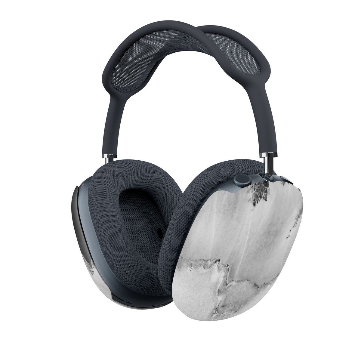 Marble Wash AirPod Max Cases — Black & White Abstract Earpad Covers