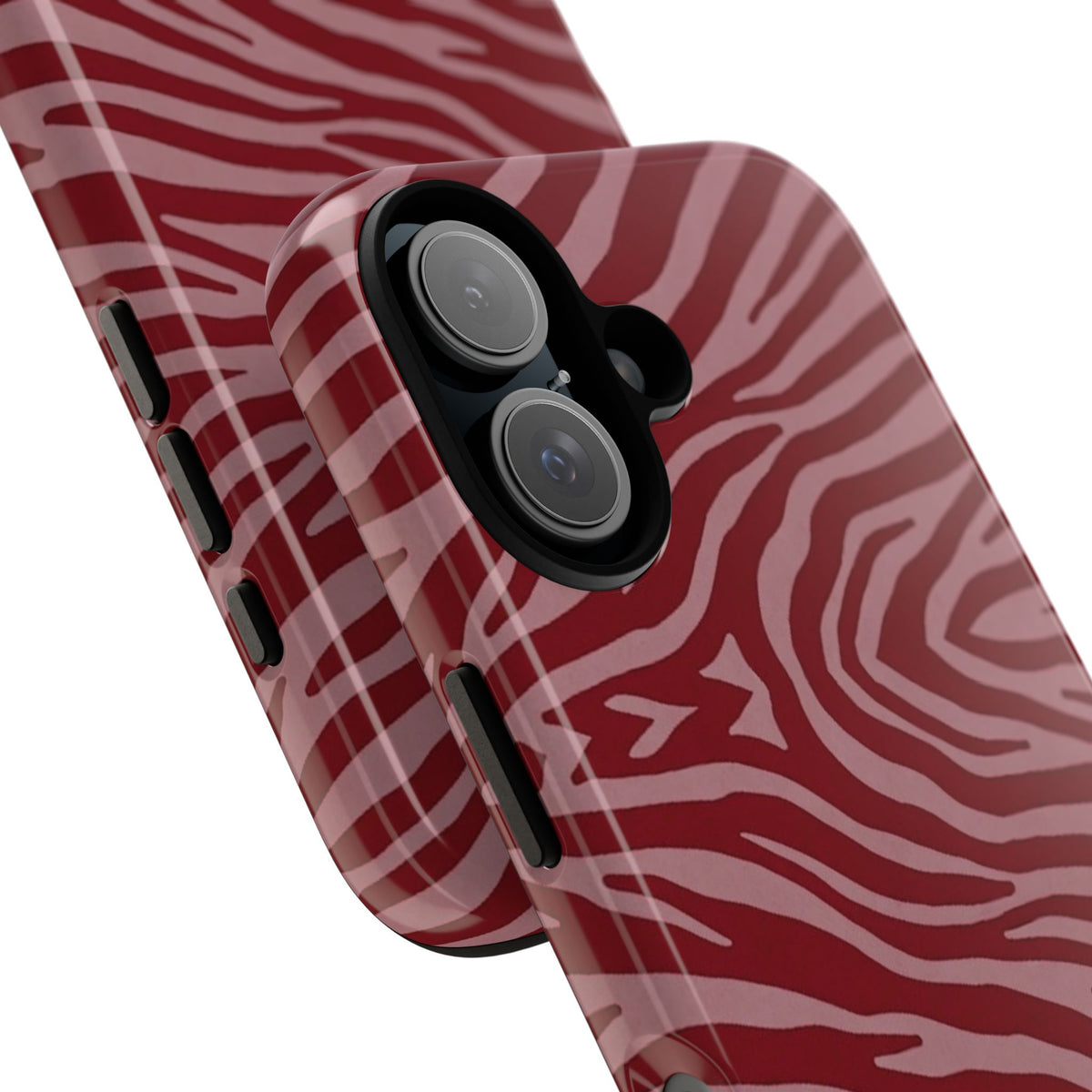 Red Zebra Print Tough Phone Case