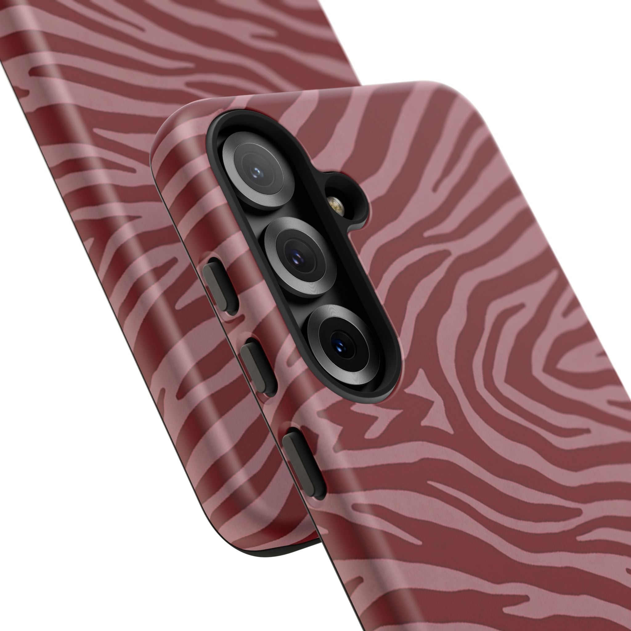 Red Zebra Print Tough Phone Case