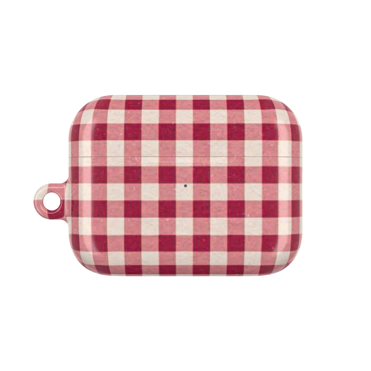 Plaid AirPod Case — Red Buffalo Check Protective Cover