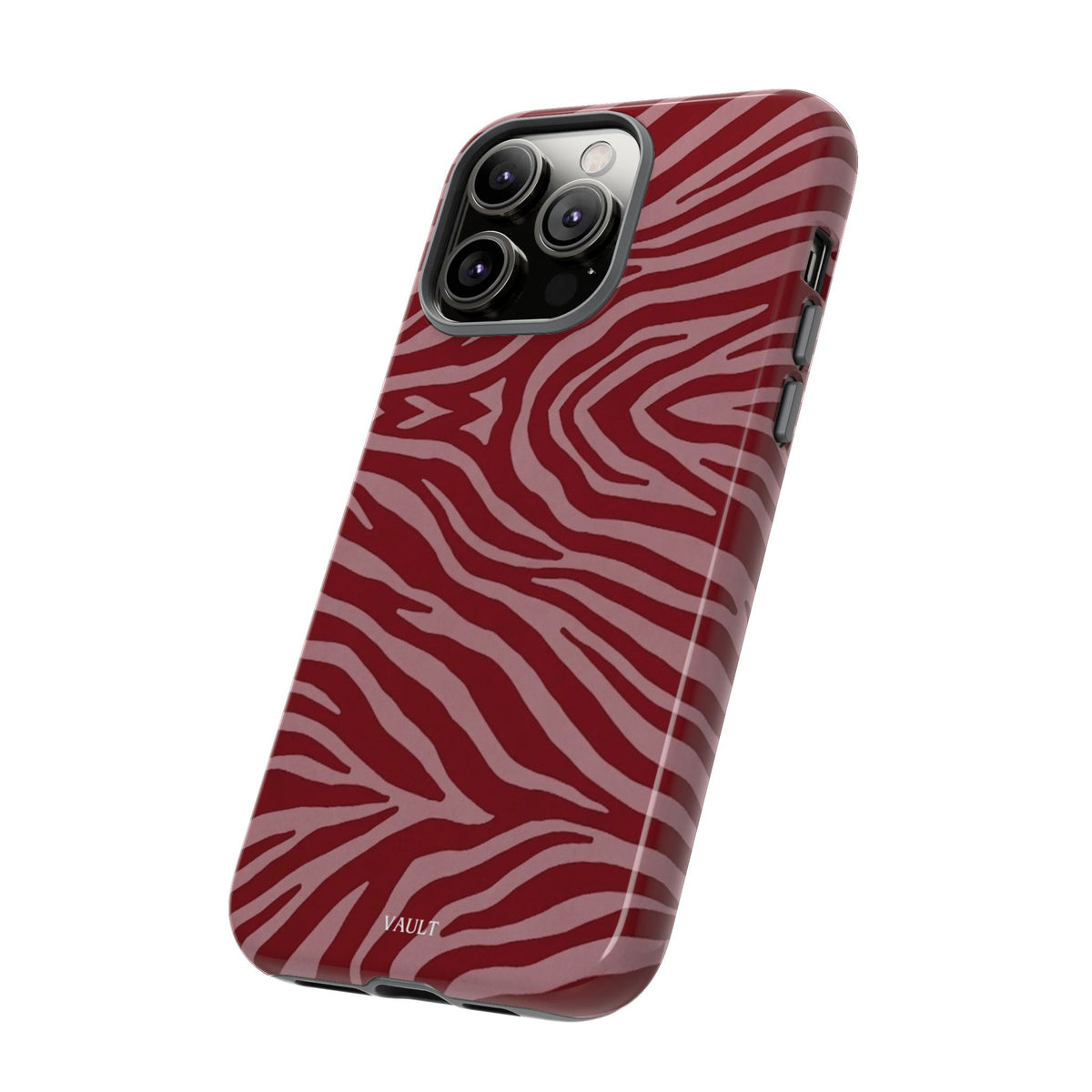 Red Zebra Print Tough Phone Case
