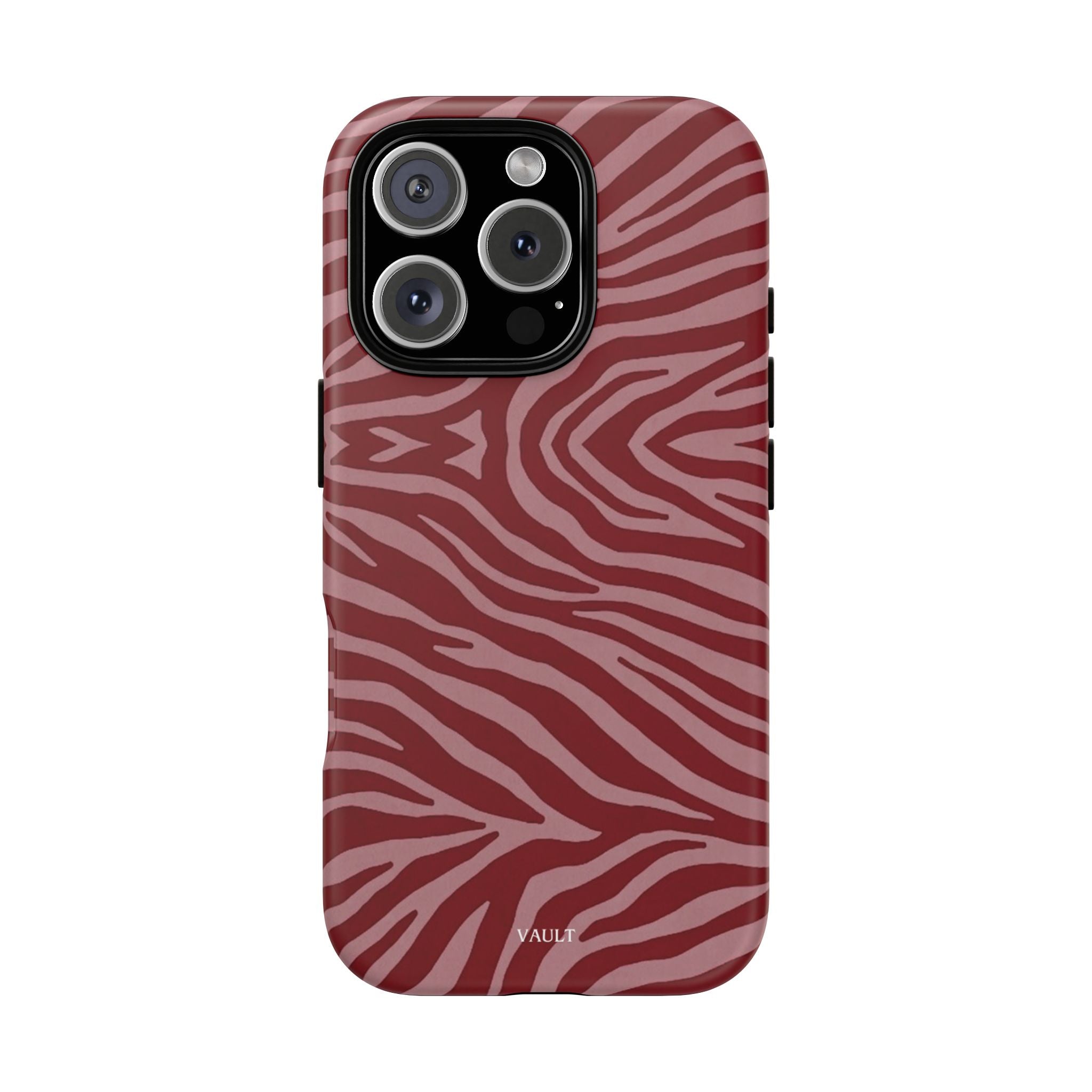 Red Zebra Print Tough Phone Case