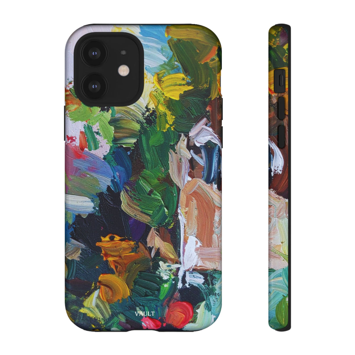 Abstract Paint Brushstroke Phone Case — Colorful Artistic Tough Case