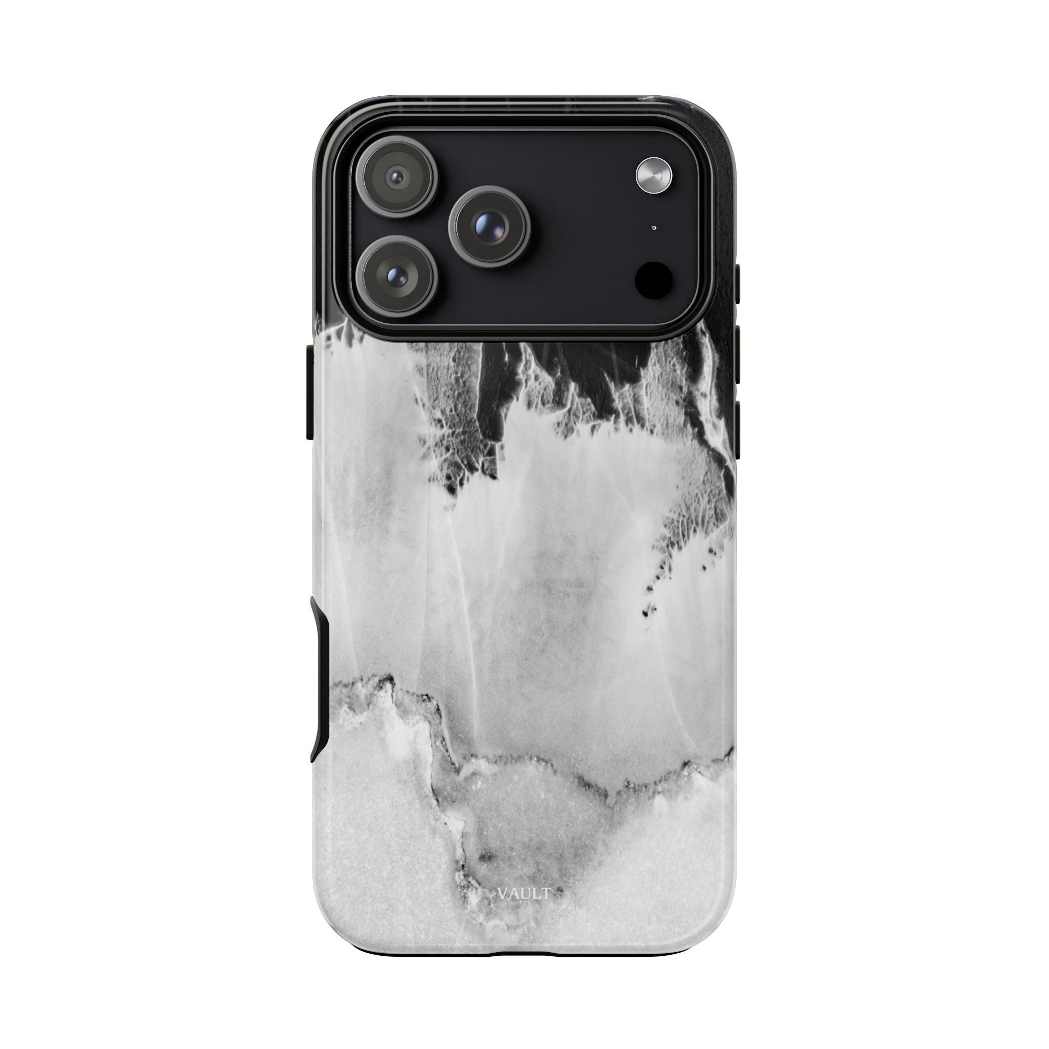 Marble Ink Tough Case — Black & White Abstract Phone Cover