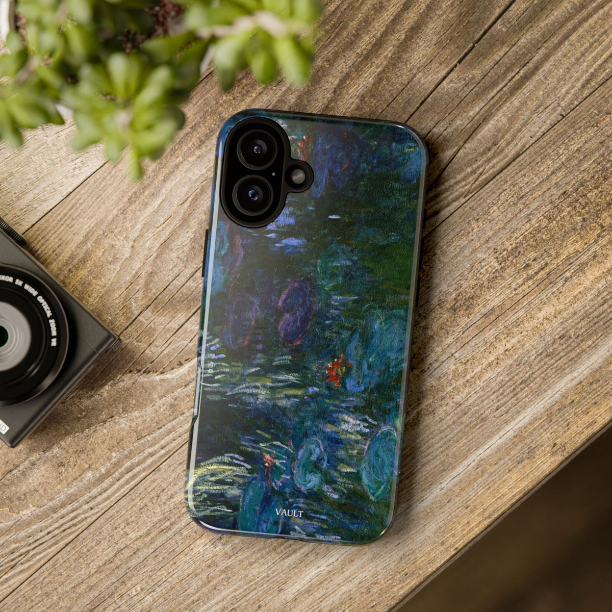 Water Lilies Tough Phone Case — Impressionist Art Protective Cover