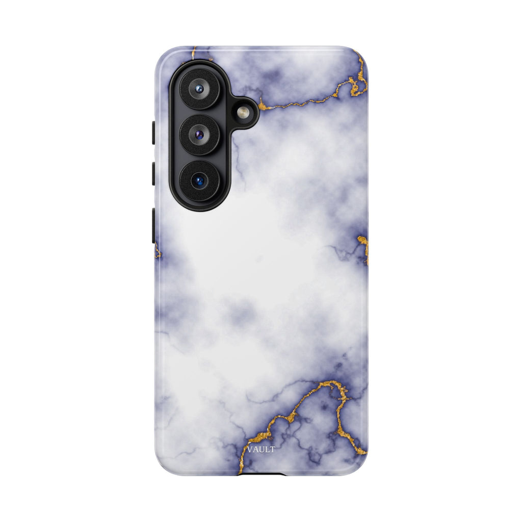 Purple Marble Tough Phone Case with Gold Veins