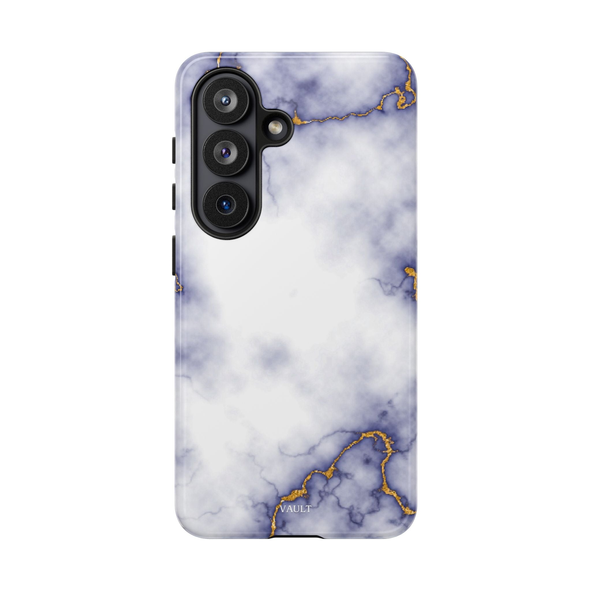 Purple Marble Tough Phone Case with Gold Veins