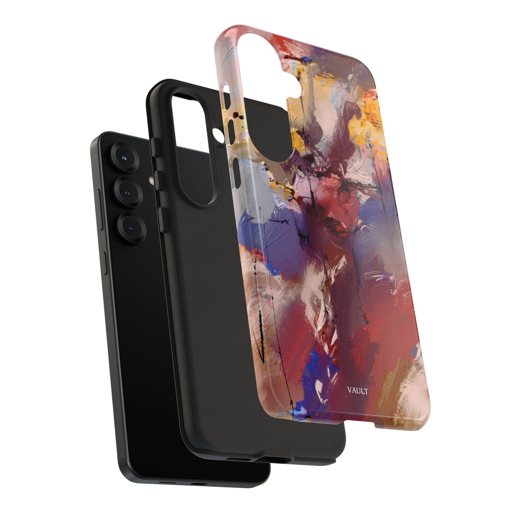 Abstract Brushstroke Tough Phone Case — Colorful Protective iPhone Cover