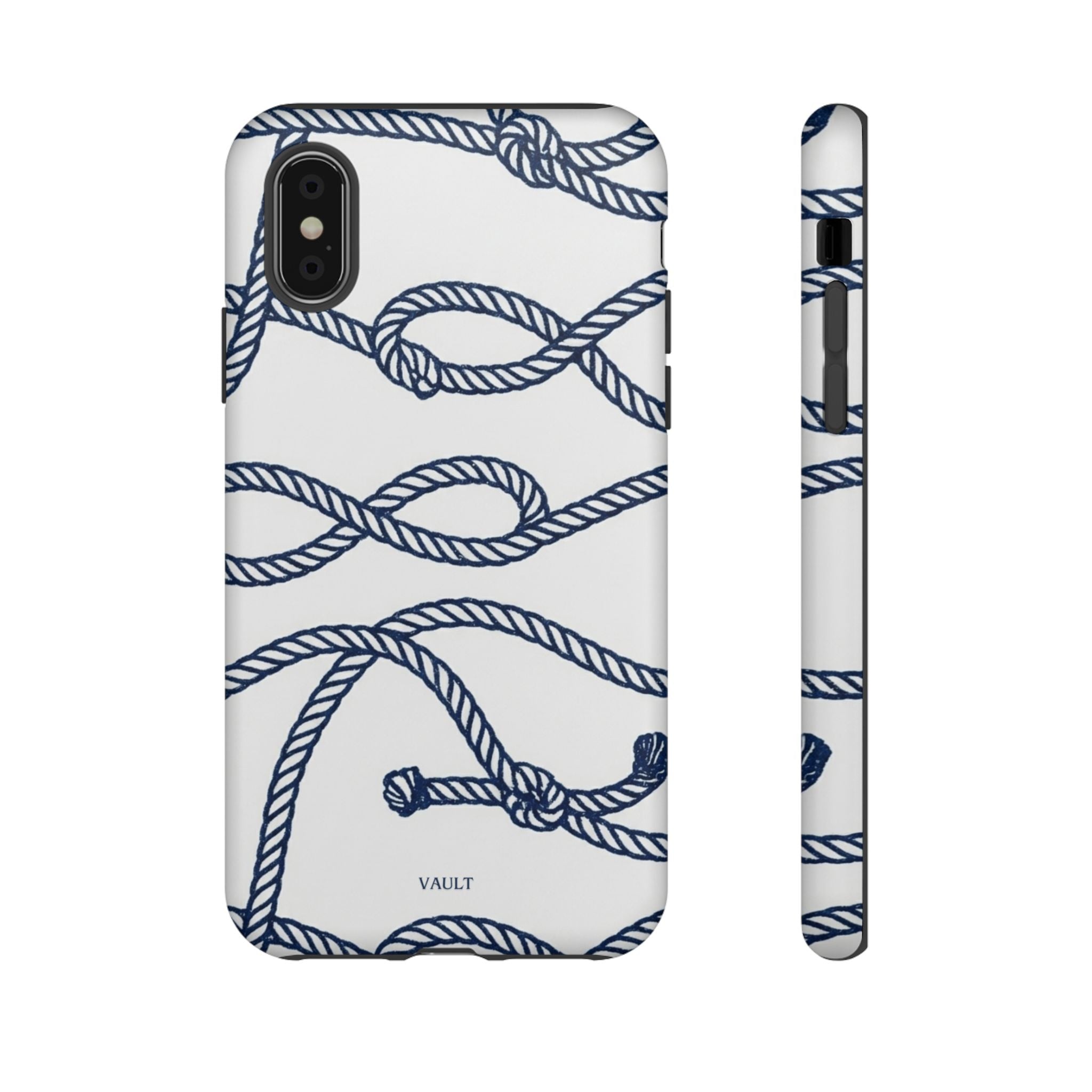 Nautical Rope Tough Case — Protective Phone Cover with Navy Knot Design