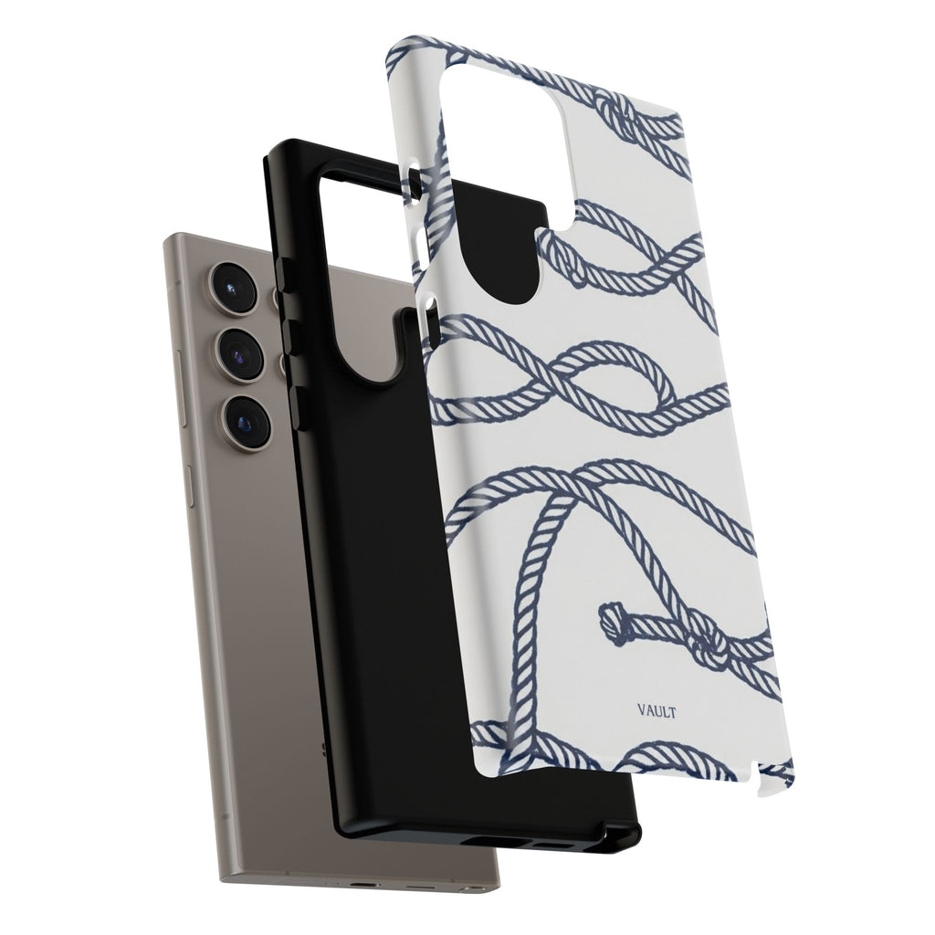 Nautical Rope Tough Case — Protective Phone Cover with Navy Knot Design