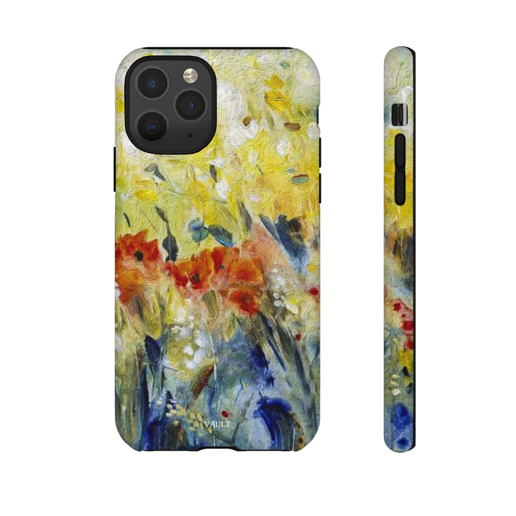 Floral Watercolor Phone Case — Yellow Garden Tough Cases