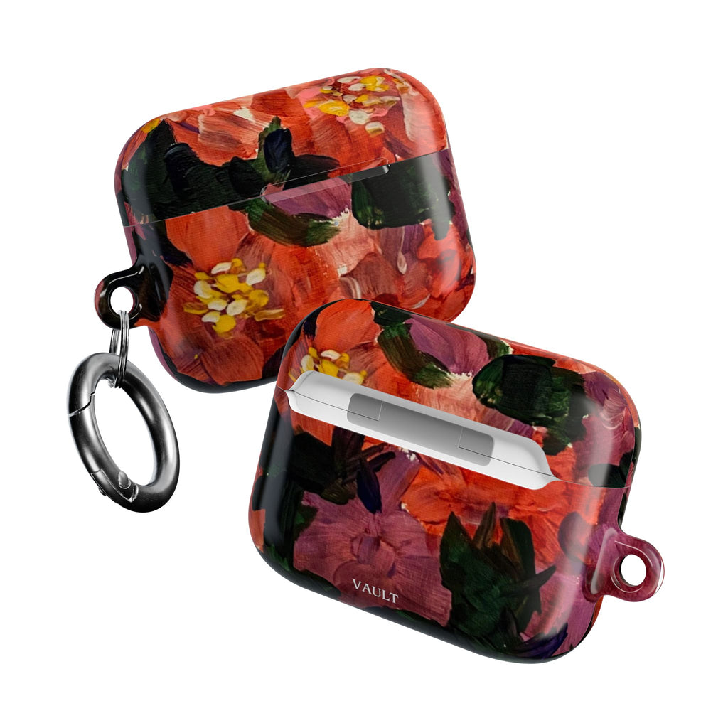Floral Red Bloom AirPod Case