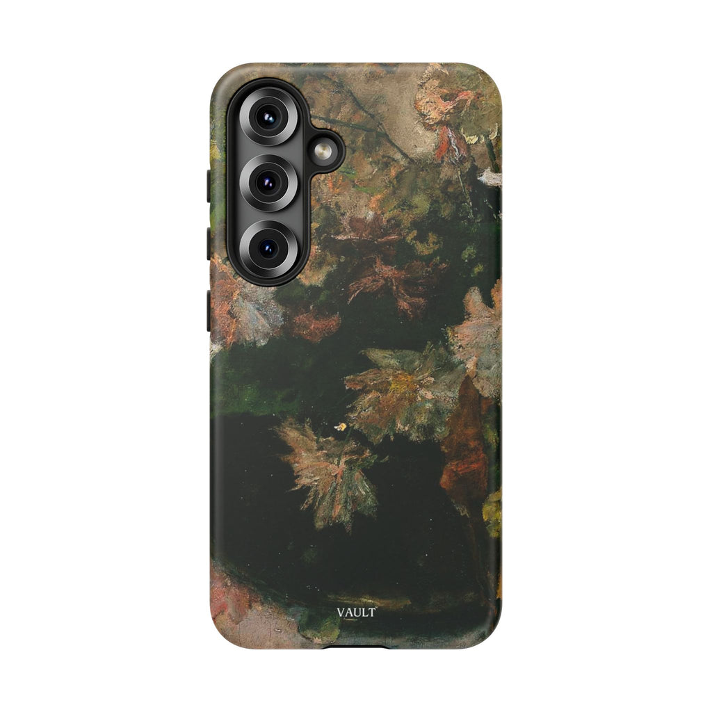 Floral Painterly Tough Phone Case — Vintage Autumn Leaves Phone Cover