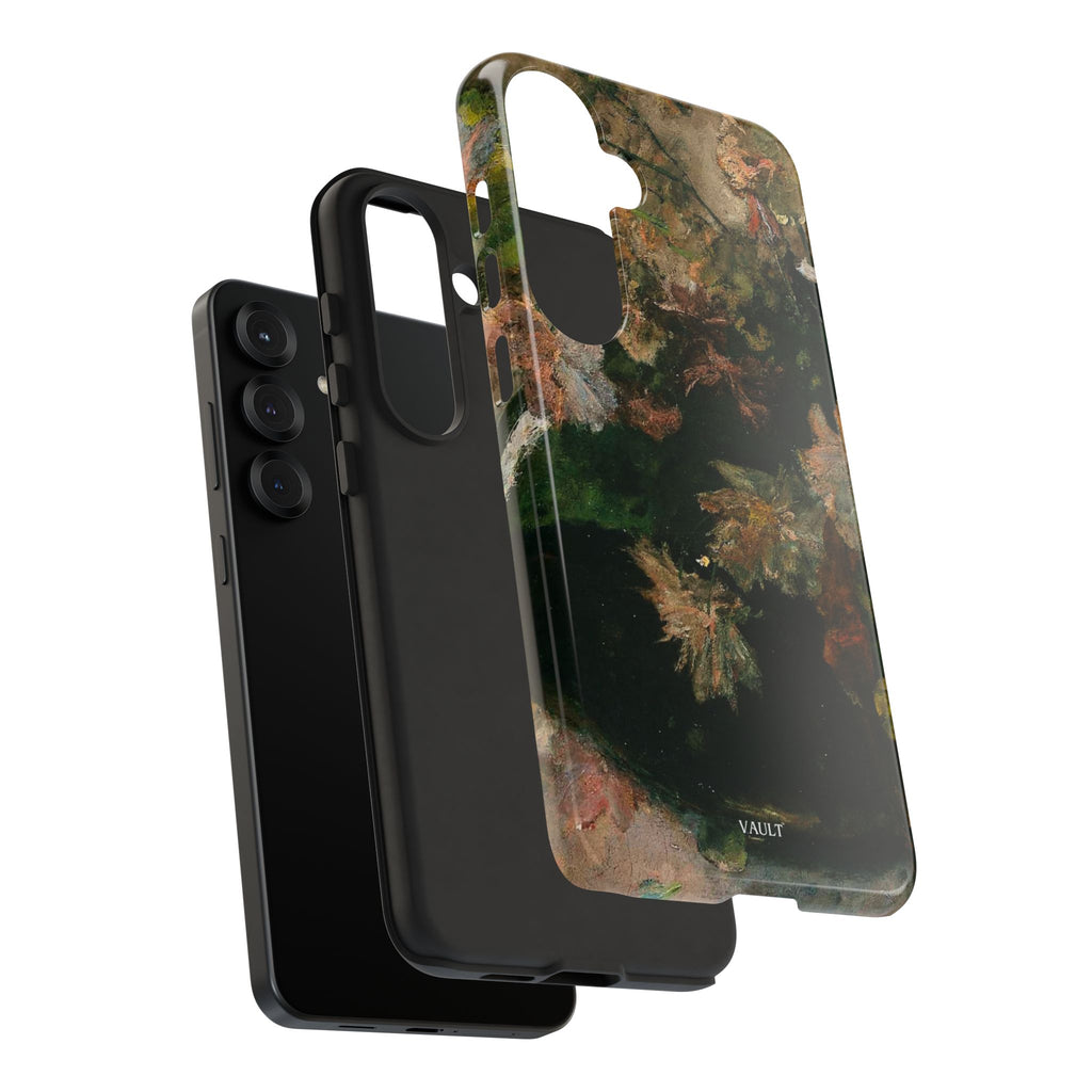 Floral Painterly Tough Phone Case — Vintage Autumn Leaves Phone Cover