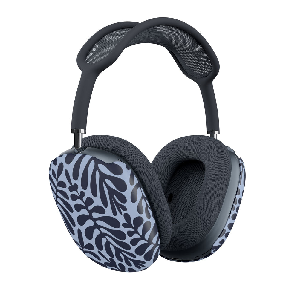 Leafy Blue AirPods Max Case – Protective Decorative Ear Cup Covers